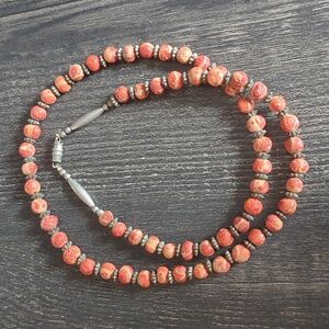 Genuine Vintage Sponge Coral Bead Necklace